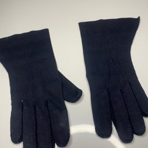 Vintage Wear Right Ladies Nuplex -Suede Gloves 6 Grannycore